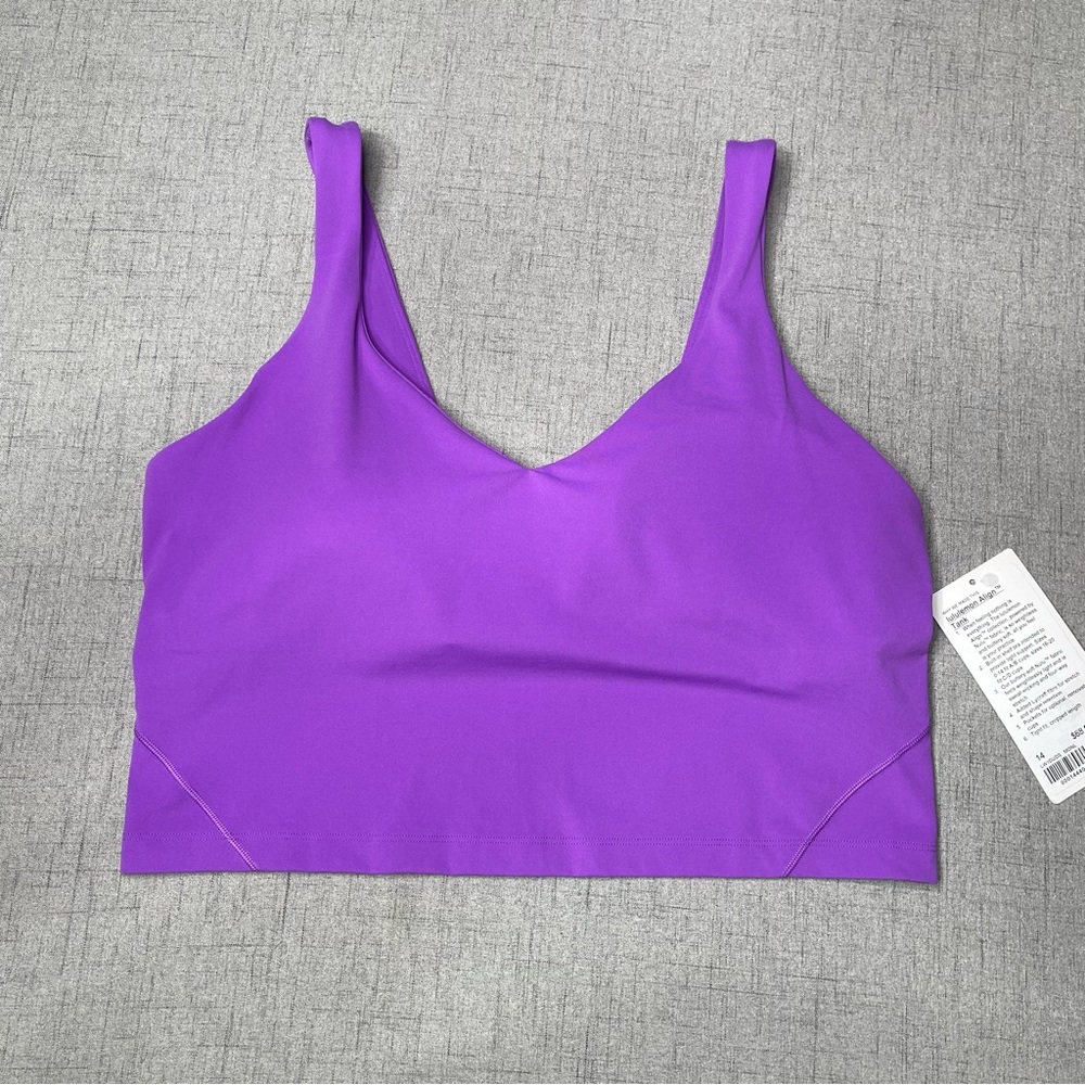 Lululemon Align Tank Top Moonlit Magenta Purple 14 Nwt - Picture 3 of 7